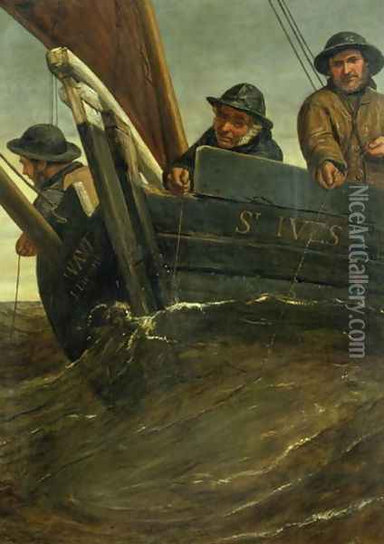 Sea Fishing Oil Painting - James Clarke Hook