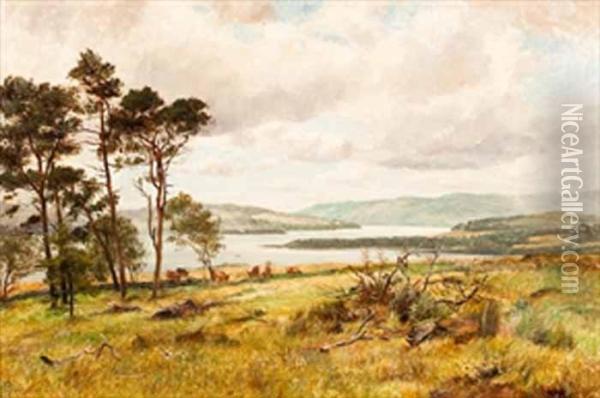 Near Ardile, Loch Lomond Oil Painting - Peter Ronald G. Buchanan