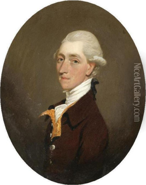 Portrait Of Robert Dale Oil Painting - John Downman