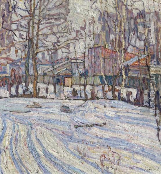 Winter Oil Painting - Abraham Manievich