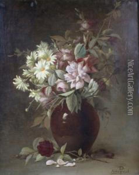 Vase De Fleurs Oil Painting - Aime Perret