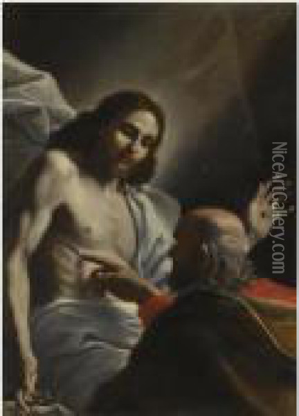 The Incredulity Of Saint Thomas Oil Painting - Mattia Preti