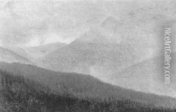 White Mountains Oil Painting - Albert Bierstadt