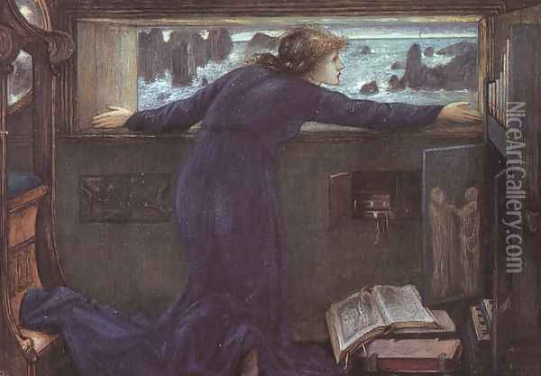 Dorigen of Britian Waiting for the Return of her Husband 1871 Oil Painting - Sir Edward Coley Burne-Jones