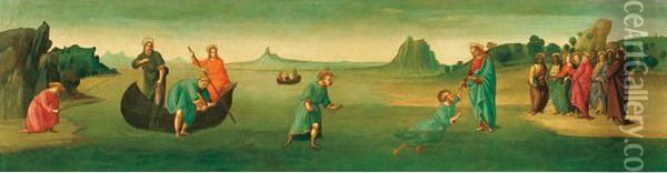 Vocazione Di San Pietro Oil Painting - Bartolomeo Di Giovanni