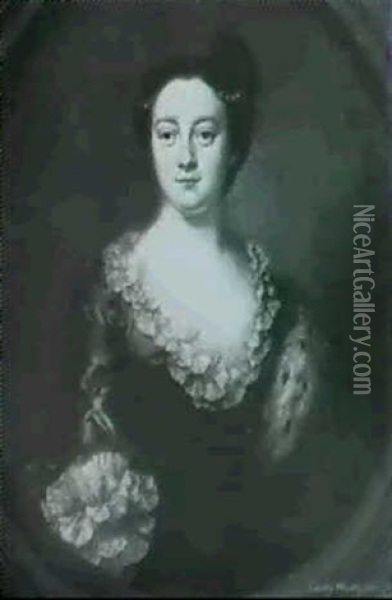 Portrait Of Lady Wodehouse Oil Painting - Petrus Johannes van Reysschoot