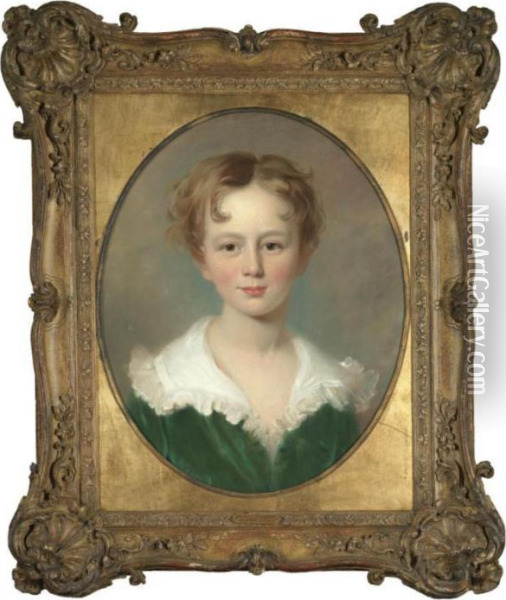 Portrait Of Master Carey Oil Painting - Margaret Sarah Carpenter