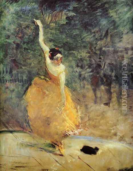 The Spanish Dancer Oil Painting - Henri De Toulouse-Lautrec