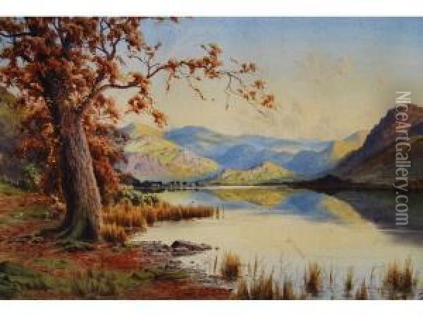 Lake District At Bassenthwaite Lake Oil Painting - Edward Horace Thompson