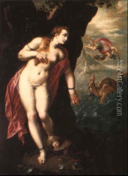 Perseus And Andromeda Oil Painting - Hendrick De Clerck