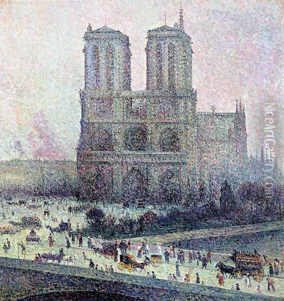 Notre Dame Oil Painting - Maximilien Luce