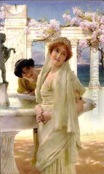 A Difference Of Opinion 1896 Oil Painting - Sir Lawrence Alma-Tadema