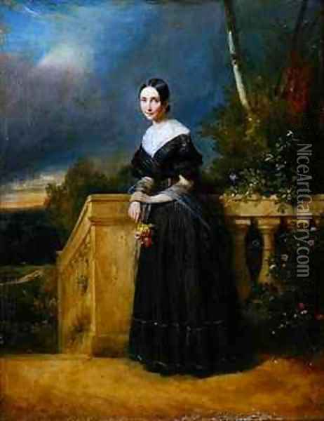Fanny Persiani Oil Painting - Pierre Duval-Lecamus