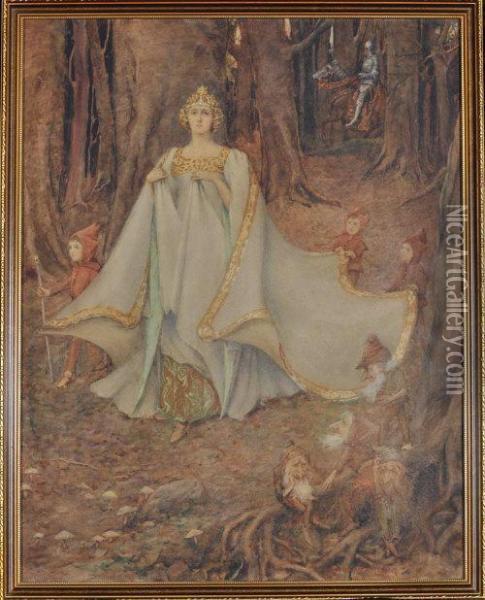 The Fairy Queen Oil Painting - Henry Maynell Rheam