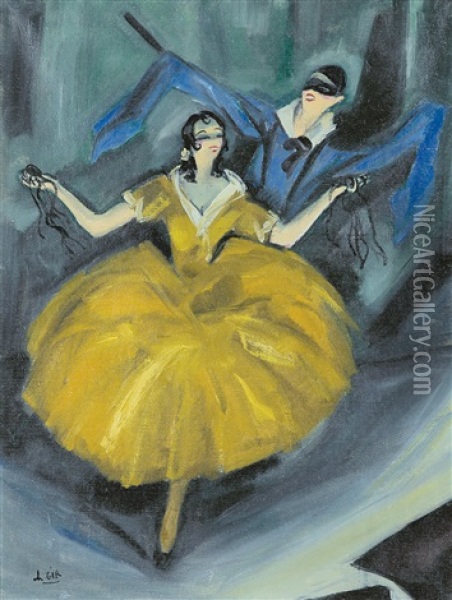 Dancers Oil Painting - Charles (Felix) Gir