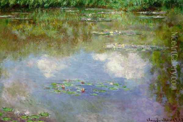 Water Lilies (The Clouds) (1903) Oil Painting - Claude Oscar Monet