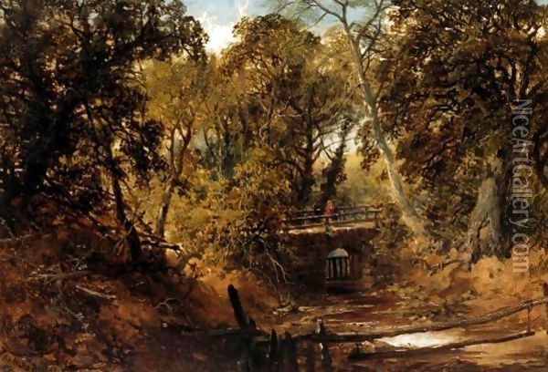 Radnalls Bridge Oil Painting - Edmund John Niemann, Snr.