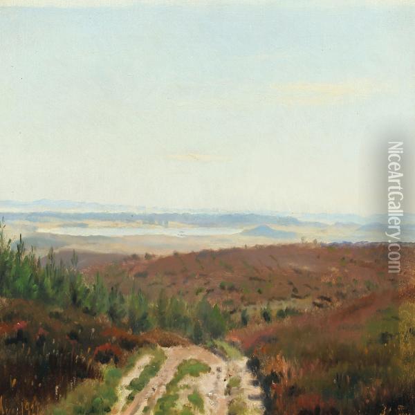 The Heath Oil Painting - Harald Foss
