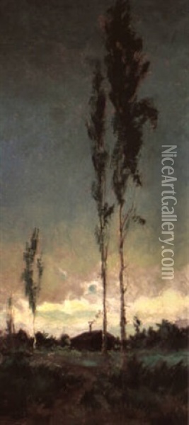 The Sentinels, Alaska Oil Painting - Sydney Mortimer Laurence