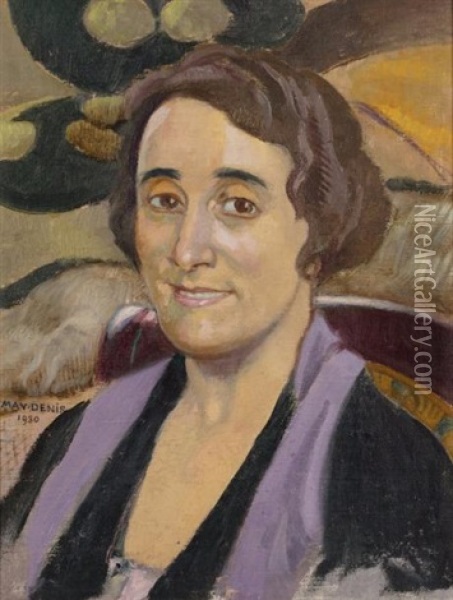 Portrait De Madame Boubee, 1930 Oil Painting - Maurice Denis