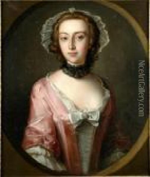 Mrs Robert Whyte (or Whytt) (died 1741) Oil Painting - Philippe Mercier