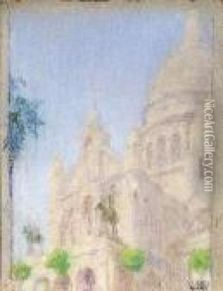 Montmartre Et Vues De Paris Oil Painting - Ernest Quost