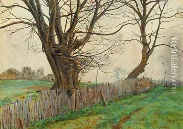 At Hampstead Oil Painting - Robert Winter Fraser