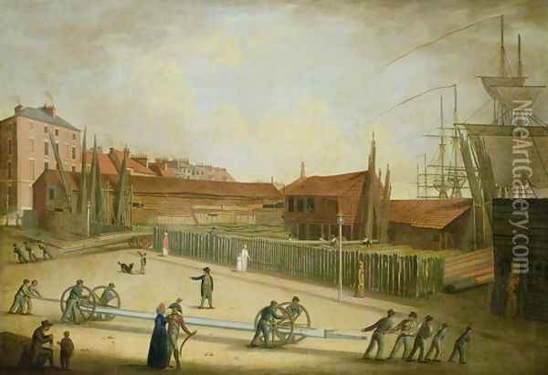 Westerdales Yard from Saville Street Oil Painting - Robert Willoughby