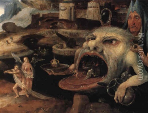 Hell Oil Painting - Jan Wellens de Cock