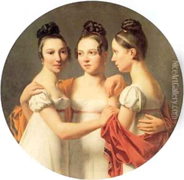 Le Trois Graces Oil Painting - Gustave Doyen