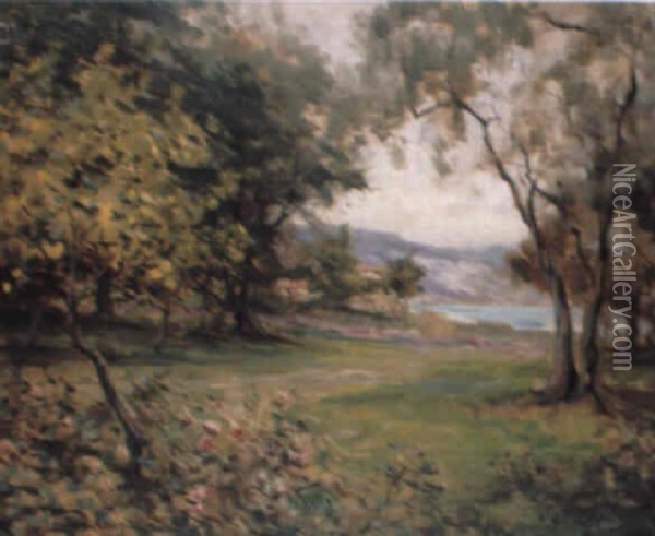 Jardin Sur La Riviera Oil Painting - Louis Aston Knight