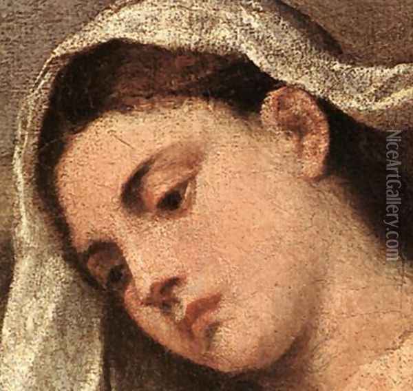 Madonna with Saints and Members of the Pesaro Family (detail-2) 1519-26 Oil Painting - Tiziano Vecellio (Titian)