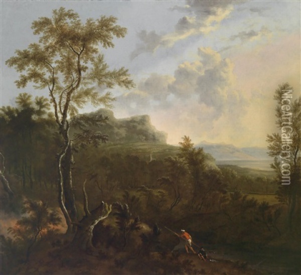 Eine Sudliche Berglandschaft Oil Painting - Frederick De Moucheron
