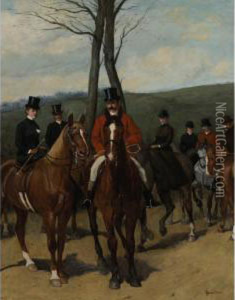 The Master Of The Hounds Oil Painting - John Charlton