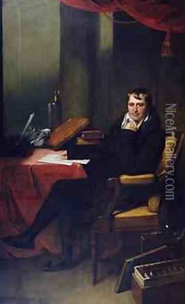 Portrait of Humphry Davy 1778-1829 Oil Painting - Archer James Oliver