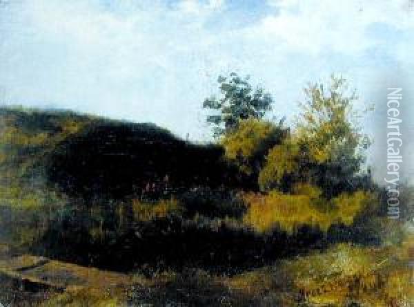 Pejzaz Letni Oil Painting - Aleksander Mroczkowski