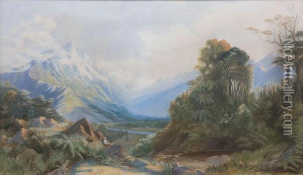 Diamond Lake Oil Painting - John Gully