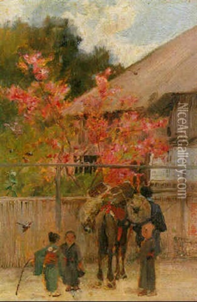 Springtime - Japan Oil Painting - Sir Alfred East