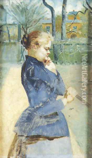 Portrait of Helena Karczewska, the Artist's Sister Oil Painting - Jacek Malczewski