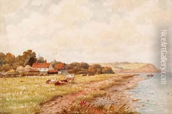 Paesaggio Inglese Oil Painting - George Stanfield Walters