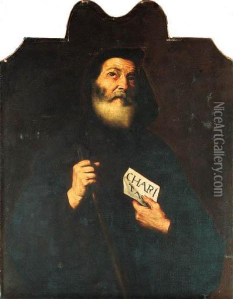 Saint Francis Of Paola Oil Painting - Jusepe de Ribera