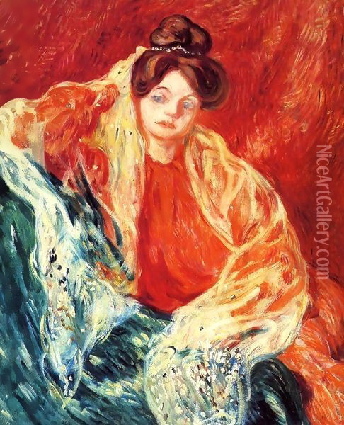 Portrait of Madame Valtat 1905 Oil Painting - Leon De Smet