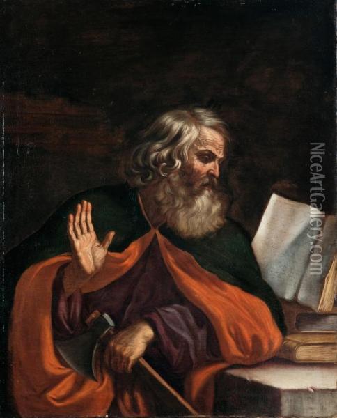 San Mattia Apostolo Oil Painting - Guercino