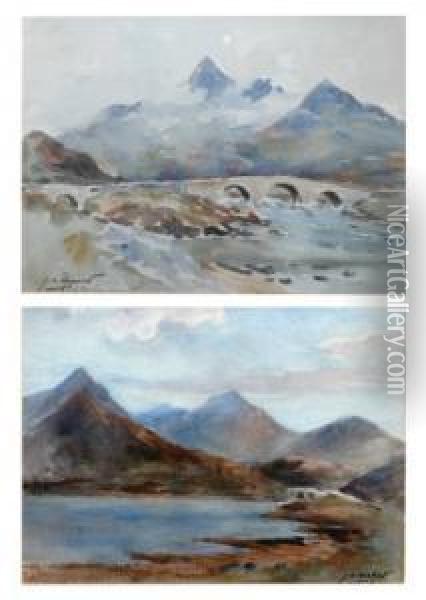 Highland Landscapes Oil Painting - John Kidd Maxton