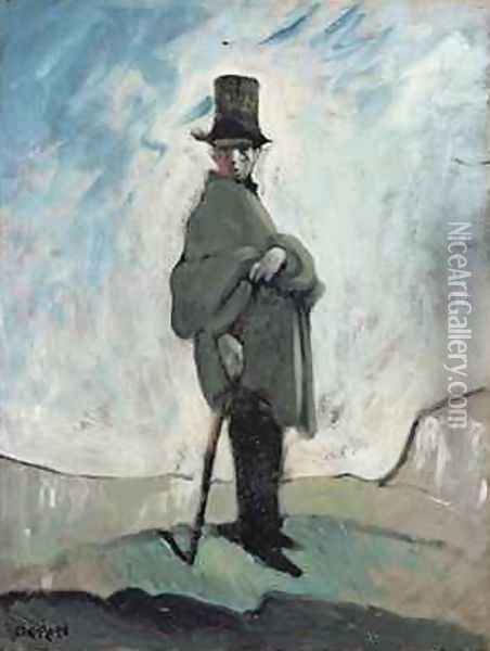 A Young Man Looking Out on the World Oil Painting - Sir William Newenham Montague Orpen