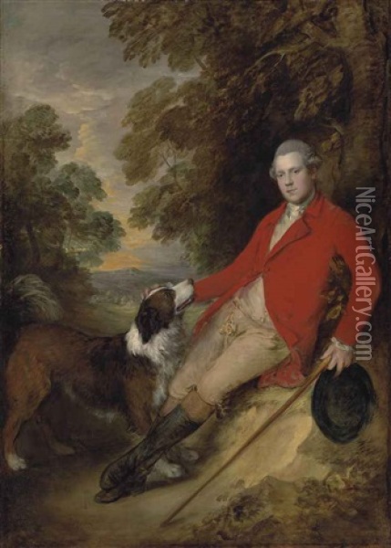 Portrait Of Philip Stanhope, 5th Earl Of Chesterfield Oil Painting - Thomas Gainsborough