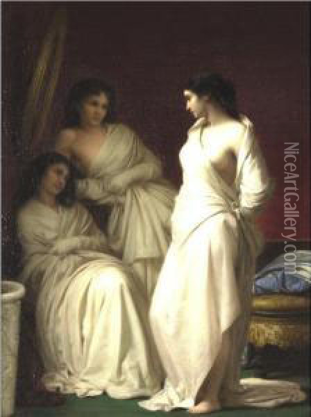 The Three Beauties Oil Painting - Michele Rapisardi