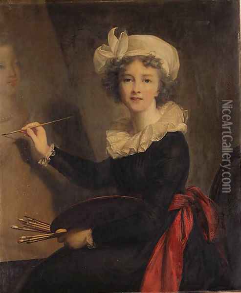 Portrait of the Artist Oil Painting - Elisabeth Vigee-Lebrun