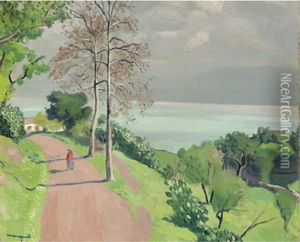 La Route, Environs De Bougie Oil Painting - Albert Marquet