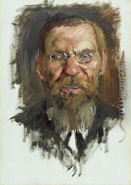 Study for a Portrait of Professor Dr. Eduard Meyer, 1910 Oil Painting - Lovis (Franz Heinrich Louis) Corinth